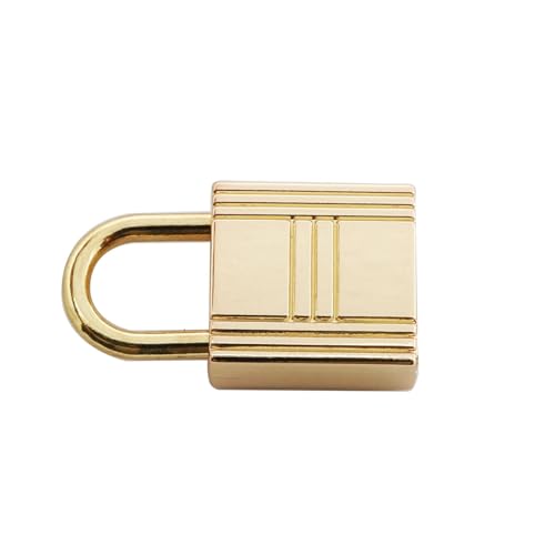 Image of heyous 8PCS 33x21x11mm Yellow Mini Key Stripe Metal Zipper Bag Case Hardware Decorative Padlocks Keychain Accessories for Travel Lock Jewellery Box Lock Briefcase Lock Cupboard Lock