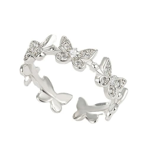 Bague plaqué or de haute qualité avec zircone éclatante pour femme