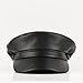 KORIXINE Leather Hats for Women - Womens Newsboy Cap for Men Fashion Paperboy Chauffeur Hats Beret Biker Sailor Fiddler Caps Trendy Dressy Outfits Costume Gatsby Berets (Black)