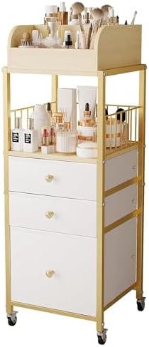 Makeup Organizer Cart with Drawers, Floor Skincare Organizers Mak...