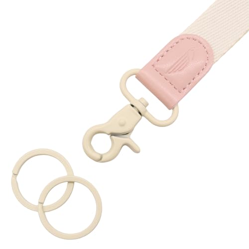 Image of POCKT Keychain Wristlet for Women and Men, Cute Wrist Lanyard for Keys, Short Key Chain Strap for Car Keys, Wallet, ID Badge & Phone | Off White