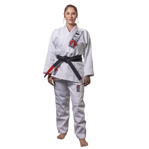 Kimono de Jiu Jitsu Adulto Naja Overcoming - Branco - A2