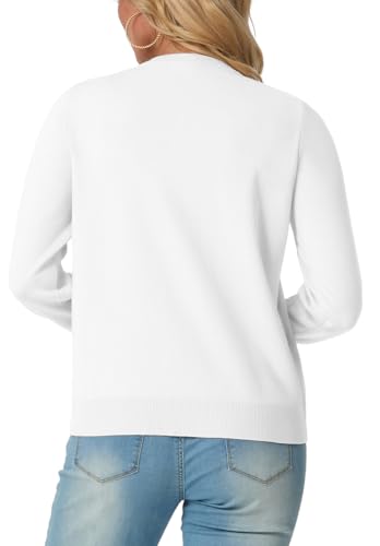 GRECERELLE Women's Long Sleeve Lightweight Crewneck Casual Cardigan Sweater, S-2XL4