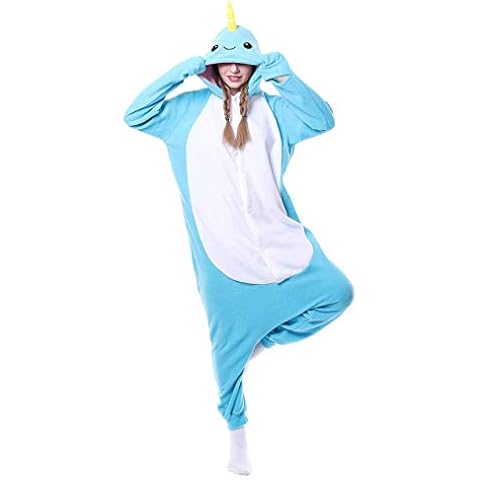 One-Piece Pyjamas Animal Costume Halloween Adult Cosplay Christmas Jumpsuit Narwhal S Cover