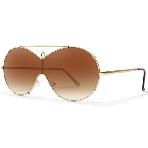 BOTPOV Trendy Aviator Sunglasses Men Women Retro Metal Frame Shades Lentes De Sol Para Mujer BP36123