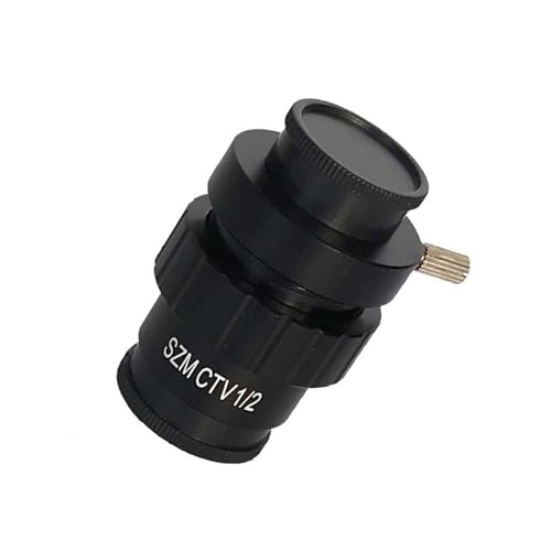 顕微鏡キット 0.3X 0.5X C マウント レンズ アダプター SZMCTV 1/2 1/3 1X 顕微鏡カメラ アダプター 三眼ステレオ Microscopio ビデオ コネクタ、顕微鏡カメラ アダプター用 顕微鏡レンズアダプター(0.5X)