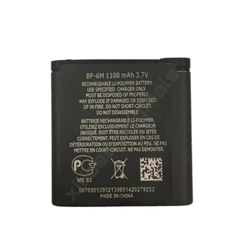 Image of BP-6M Battery for Nokia 6233 6280 6288 9300 N73 N93 3250 9300 9300i (1100mAh) Battery with 6 Month Warranty** (C265)