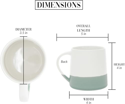 Pavilion-Gift-Company-Love-You-Friend-17-oz-Organic-Shaped-Teal-Dipped-Stamped-Letter-Novelty-Coffee-Mug-Tea-Cup-Best-Friend-Bestie-BFF-Gift-Neutral-Home-Modern-Friendship-Present