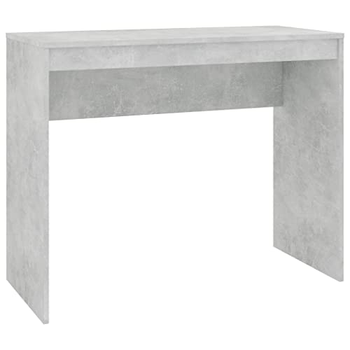 vidaXL Bureau Table d'Ordinateur Table de Travail Table Informatique Table d'Ecriture Meuble de Bureau Table d'Etude Maison Gris Béton 90x40x72 cm Aggloméré