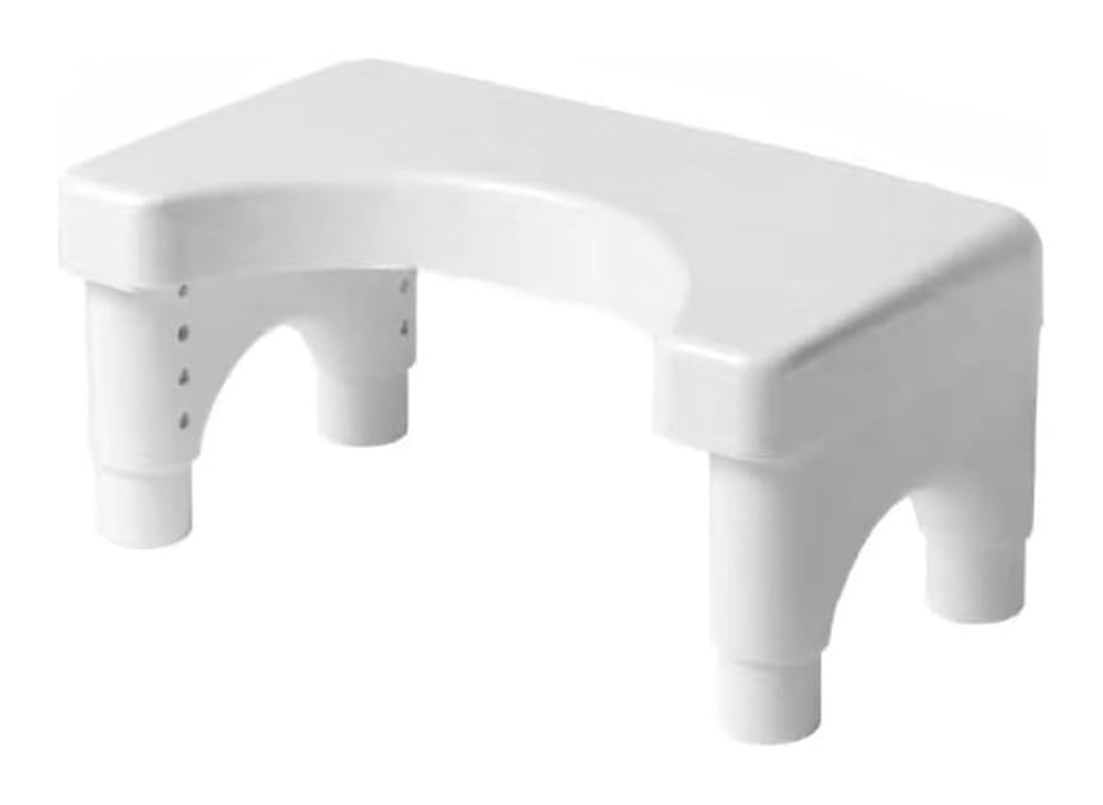 Soporte de inodoro ajustable con diseño ergonómico y base antideslizante para tu confort