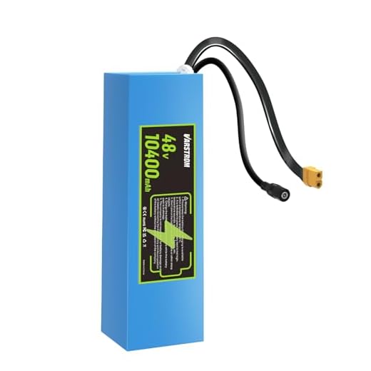 Varstrom 48V 10.4Ah Lithium-Ion Battery - Universal Power Pack for Ele-c-tric Bike, Scooter, Motorcycle, Tricycle, Compatible with 0-1200W Motor, 1000W 750W 500W 250W E-b-ike Conversion Kit
