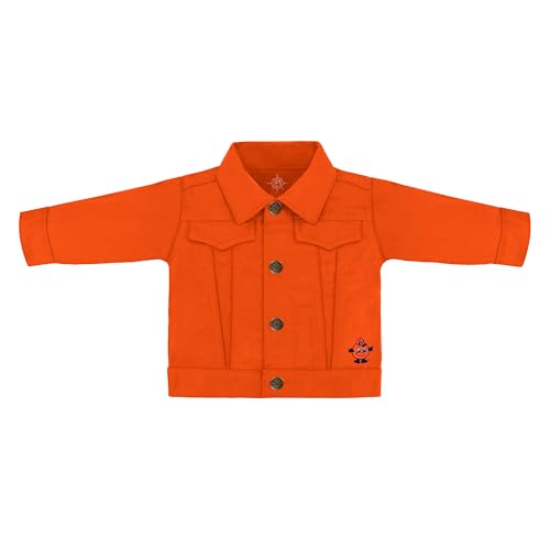 Infant Denim Jacket - Syracuse Orange Logo - Orange - 24 Mos