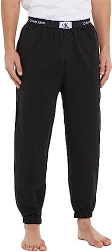 Calvin Klein Herren Jogginghose Sweatpants Lang, Schwarz (Black), L