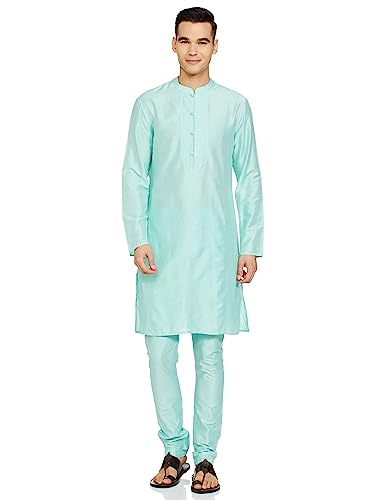 Amazon Brand - Symbol Men's Kurta Sets (SY-A22-MNA-ETK-04A_Aqua_L)