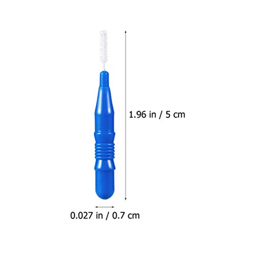 Health 50 peças de palitos interdentais de 2,5 mm entre palhetas de fio dental para limpeza de dente