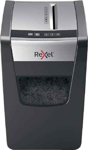 Rexel Momentum X410-Sl Slimline - Distruggidocumenti Manuale - 10 Fogli, Taglio A Frammenti (Slimline), Sicurezza P-4, Capacità 23 Litri, 2104573Eu