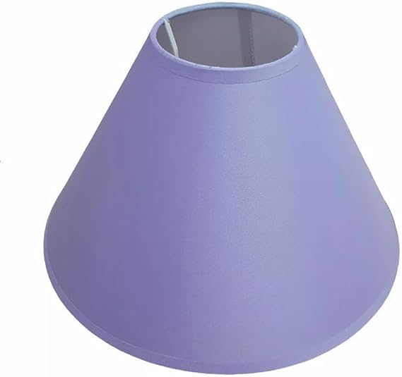 10" (25cm) Cotton Textured Fabric Coolie Lamp Shades Hanging Ceiling Pendent Light Shades (Lilac)