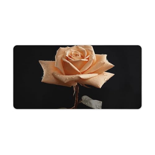 Sous-main imperméable rose foncé grand format antidérapant pour protéger votre bureau
