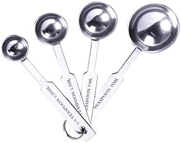 Measuring Cups Stackable Kitchen Measuring Spoon Set Stainless Steel Tablespoons Home Measuring Cups and Spoons Set(Color:8pcs Measuring Cup) (4pcs Measuring Spoon)