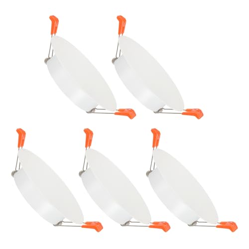 Cache-trou de plafond blanc mat 110 mm lot de 5