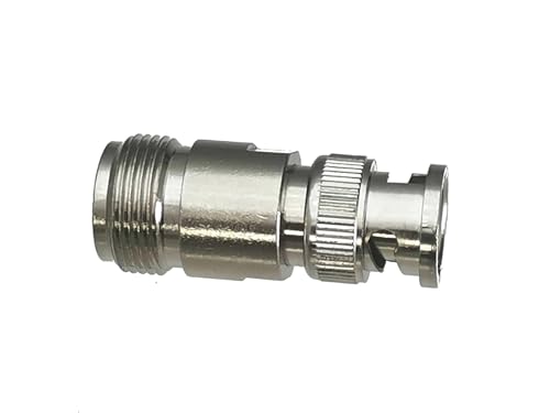 Conector N hembra a BNC macho con conversión RF recta y señal estable, 10 uds. 5