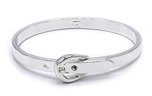 MARSHAL METAL Fashion Bangle High Polished Silver Plated Bangle Bracelet