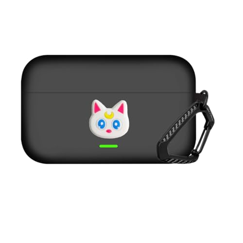 Image of Anvique Silicone Case Cover for Realme Buds T500 Pro, Shockproof Protective Earbuds Cover with Keychain Hook, Anti-Scratch Soft Silicone Skin, Full Body Protection Case (CuteEye)