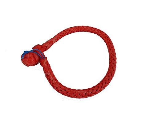 Image of UHMWPE 7 /16 inch x14 inch Soft Shackle -Red Color