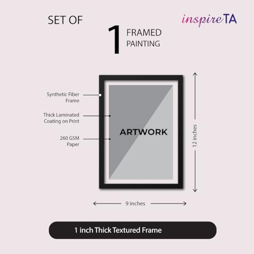 Image of inspire TA RORONOA ZORO Poster One Piece Anime Quotes Painting Wall Frame, Wall Art Laminated Poster With Black Frames (12 X 9 INCH)