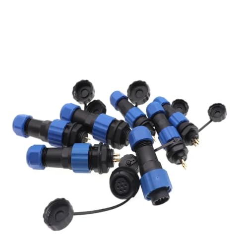 Conector de aviación SP20 SP21 de 5 pines macho y hembra con brida 6