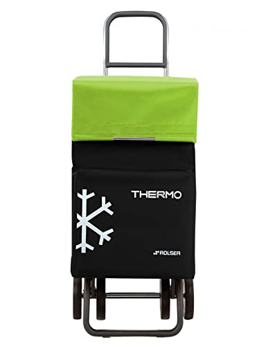 Rolser Chariot de Course Termo Fresh MF 4 Roues - Noir et...