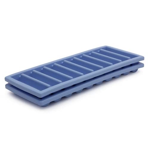 Adijyo Slim Narrow Long Ice Sticks Cube Maker Tray Mold with Easy Push Pop Up Perfect for Water Bottle (Pack of 2)