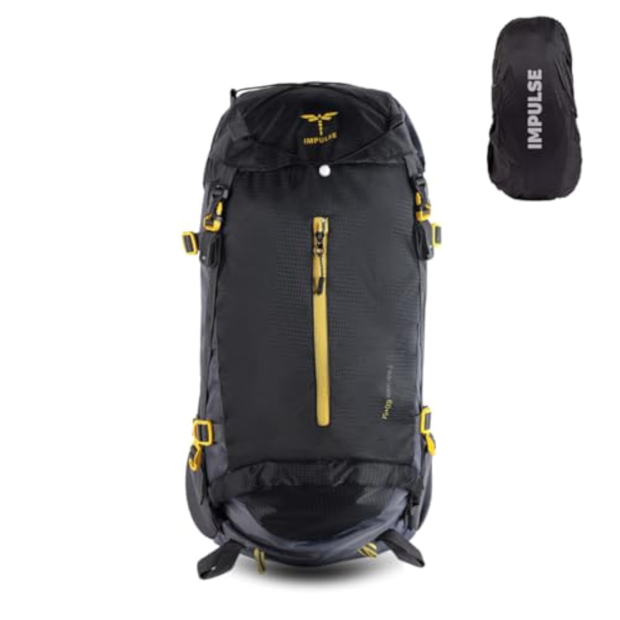 Inverse 65L Travel Bag with Rain Cover, Water Resistant