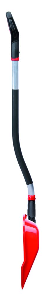 Lot de 2 pelles à neige ergonomiques - Pour petites et grandes quantités de neige - Lame en plastique, bord en aluminium, manche en aluminium avec zone de préhension séparée.