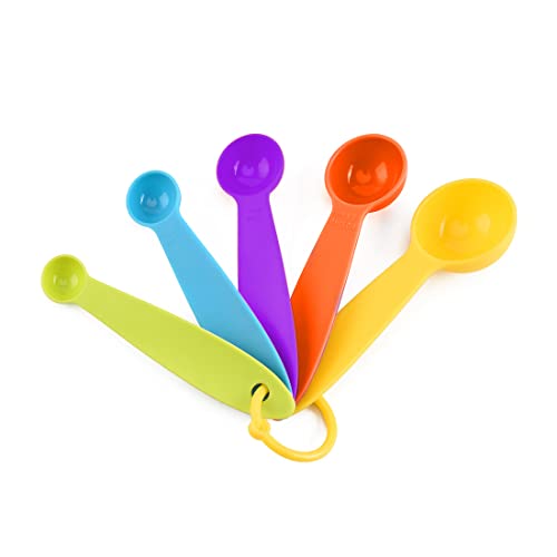 5er Set Messlöffel - Bunt & Praktisch Für Küche, Backen & Nahrungsergänzung
