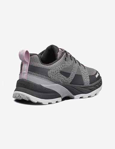RevolutionRace Daytrek Walking Shoes für Damen, Leichte und Atmungsaktive Wanderschuhe, Black/Grey, 37