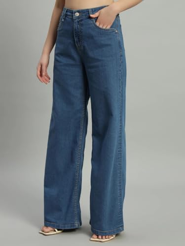 Image of ADBUCKS Flared Jeans for Women High Waisted Bell Bottom Trendy Stretchy Flare Jeans