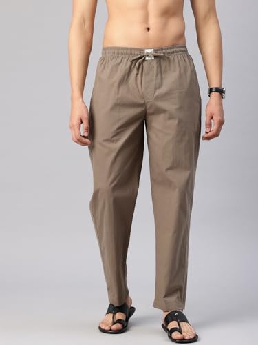 Image of Majestic Man Men Mid Rise Comfort Fit Solid Pure Cotton Casual Style Lounge Pants