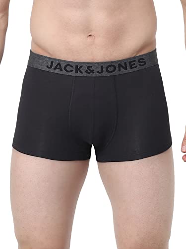 Image of JACK & JONES Men's Cotton Blend Solid Trunks