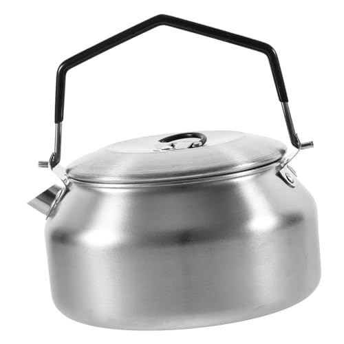COLLBATH Convenient Tea Kettle Portable Water Boiler Stainless Steel Camping Kettle Perfect for Hiking Picnics