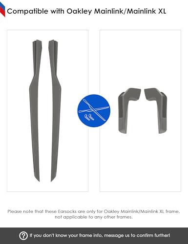 Image of BLAZERBUCK Replacement Ear Socks for Oakley Mainlink OO9264 Sunglasses