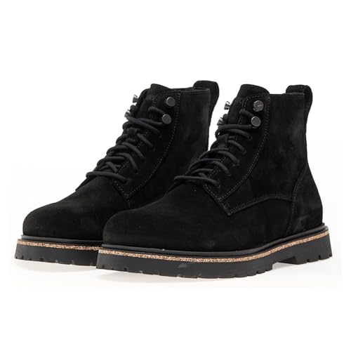 Birkenstock Mens Highwood Lace Mid Suede Leather Black Boots 10 US3