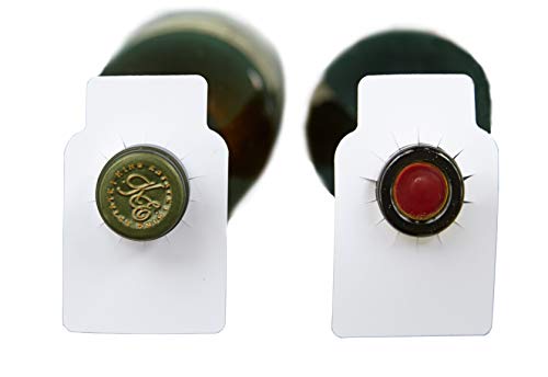 220-Pack Blank White Wine Bottle Tags – Durable 11pt Cardstock, Double-Sided for Cellar Organization – Made in USA