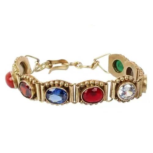 Unisex-Adult Original Nine Stone Bracelet With Genuine 9 Gemstones