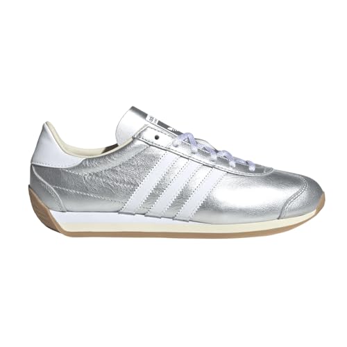 adidas Womens Country Og Lace Up Sneakers Shoes Casual - Silver, White