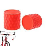 バイクハンドルバーエンドカバー - シリコンハンドルバーエンドスリーブ、バイクアクセサリー、アーバンサイクリング用滑り止めスリーブ メンズ レディース レーシング バイキング ライディング ロード サイクリング