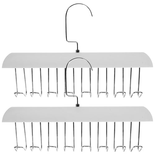 Cabilock 2pcs Multi Functional Clothes Hanger for Closet Space Saving and Underwear Organizer with Multiple Hooks Practical Storage Rack for Tanks and Accessories