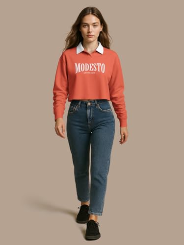 Image of HELLCAT Crop Tshirt for Women Stylish Western | Polo T Shirt for Women Full Sleeves