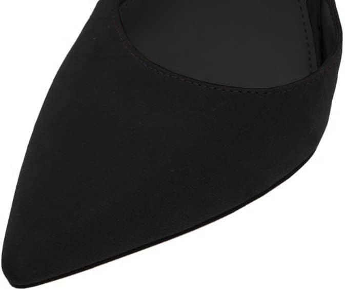 Juliet Holy Womens Pumps Point Closed Toe Heels Buckle Ankle Strap D'Orsay Heeled Sandals - Image 6