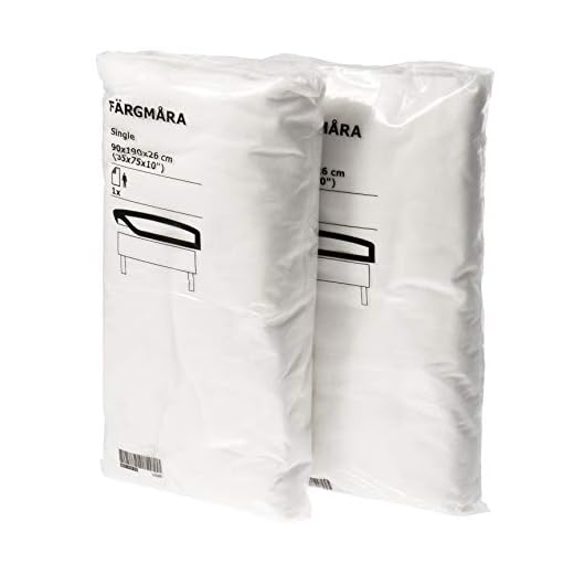 Ikea FARGMARA 90x190 cm UK enkel vit dra-på-lakan 100 % bomull – set med 2